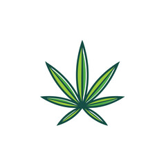marijuana, cannabis leaf logo template