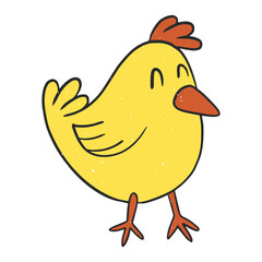 Chicken cute textured