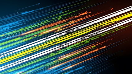 Abstract Digital Motion Lines Background perfect for website background, presentation slide, technology blog graphic, marketing material, video intro, social