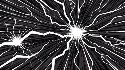 Dynamic Lightning Strike & Electrical Energy Graphic perfect for Website banner, app background, presentation slide, game asset, music album cover, technology