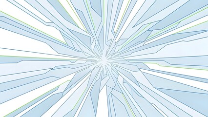 Obraz premium Abstract Geometric Blue Burst Background perfect for website banner, presentation slide, technology blog, app background, corporate branding, poster, cover