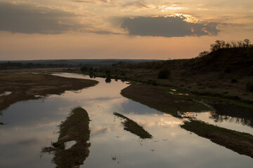 Early morning at the Letaba River Bridge