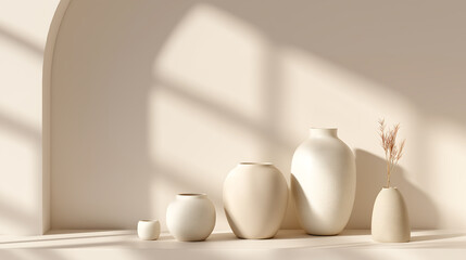 Cloud dancer minimalist pottery vases decor aesthetic home interior design photography colour of the year 2026