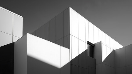 Cloud dancer architecture photography of modern building design in monochrome grayscale tones colour of the year 2026