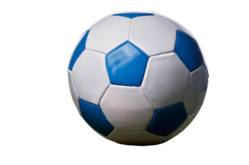 Ein weiß blauer Ball vor transparentem Hintergrund