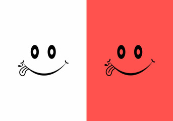 illustration of state of mind delicious food logo vector