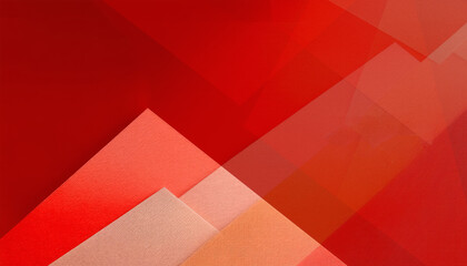 Red abstract background featuring a colorful geometric vector pattern with a seamless square and triangle mosaic texture