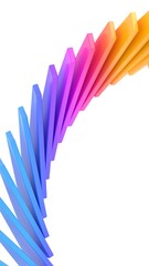 Abstract background, colorful geometric design, vertical orientation, 3d render