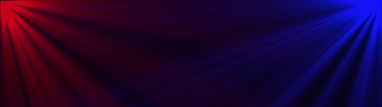 Beautiful Volume red and blue Light in the Dark Seamless. Dynamic sun rays.  overlay, light transition, effects sunlight.
