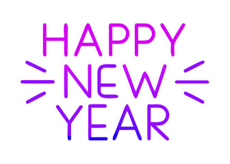 text Happy New Year vector