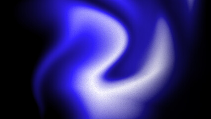 Abstract flowing blue and white light on black background © Khadiza.b