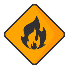 Fire emoji vector symbol sign in flat style. vector illustration of flame	