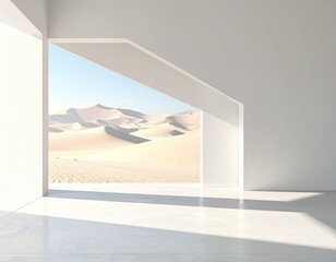 Bright room frames desert