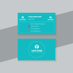 Modern infographic design template with business card and vector elements