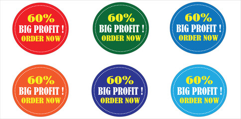 Obraz premium Sale Tags Collection – Discount Labels, New Arrival Badges, Price Tag Icons, Black and Red Promotional Stickers