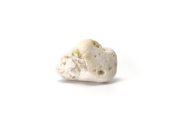 White porous beach stone isolated on clean background,