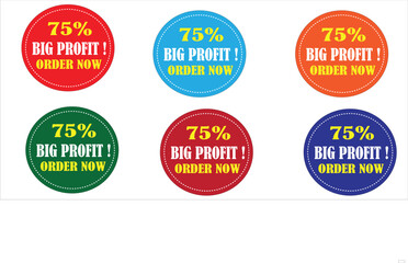 Sale Tags Collection – Discount Labels, New Arrival Badges, Price Tag Icons, Black and Red Promotional Stickers