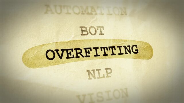 Overfitting Text Highlight Animation &ndash; Documentary Style Effect