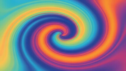 Obraz premium Vibrant Swirl Gradient Background | Abstract Colorful Spiral Design perfect for website banner, social media post, presentation background, mobile wallpaper,