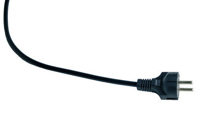 European Power Plug With Cable Close-Up For Electrical, Home, Or Tech Use