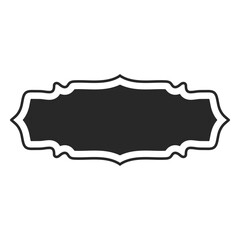 Frame chalkboard filled stroke vintage