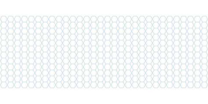 Seamless light blue hexagonal pattern on white background Keywords: hexagon, pattern, geometric, background, texture, blue, light blue, repeating