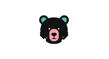 Graphic bear face