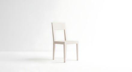 White chair minimalist design modern furniture seating home decor interior design simple elegant style