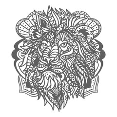 Lion mandala background