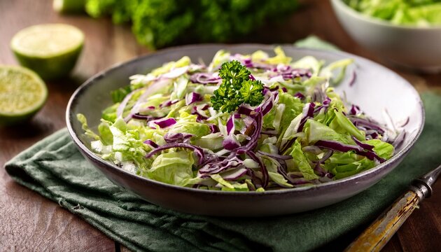 fresh chopped cabbage salad
