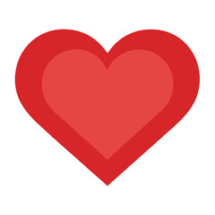 Classic red heart symbol for valentine s day celebrations and romantic design projects