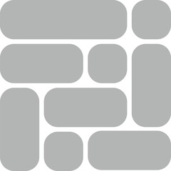 Modular Rounded Corner Photo Collage and Geometric Grid Layout