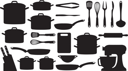Kitchenware Silhouette Collection Design