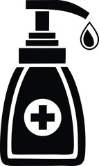 Red cross hospital symbol and car service sign vector illustration