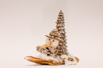 Christmas decoration on a white background