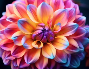 vibrant dahlia petals