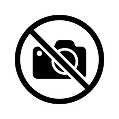 No photography sign