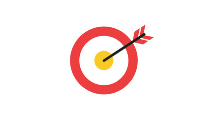 Flat design of a bullseye target