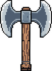 Pixel Art Double Blade Battle Axe