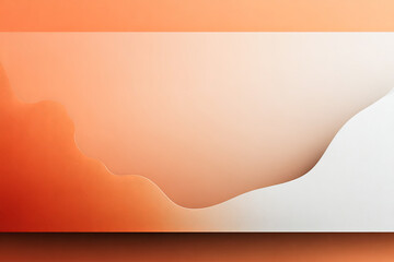 Obraz premium Abstract illustration with soft curves and gradients in warm orange and white tones for modern design