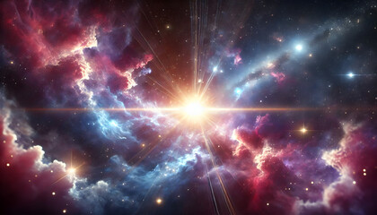 The light that shines in the cosmic nebula