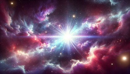 The light that shines in the cosmic nebula