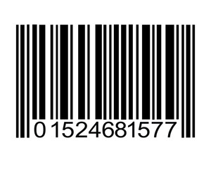 Barcode labels showing made in China and Canada for retail information