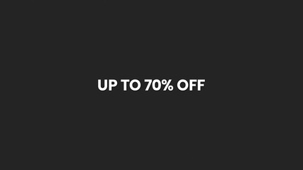 Up To 70 Percent Off Minimal Text Animation 4K – Big Discount Announcement for Promo Videos
