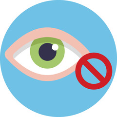 Symbol representing blindness or low vision.