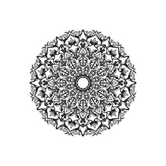 Mandalas for coloring book. Decorative round ornaments