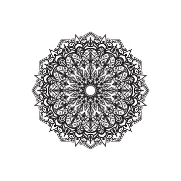Mandalas for coloring book. Decorative round ornaments