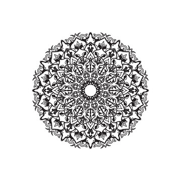 Mandalas for coloring book. Decorative round ornaments