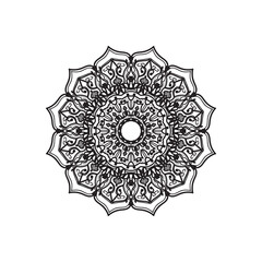 Mandalas for coloring book. Decorative round ornaments