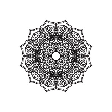 Mandalas for coloring book. Decorative round ornaments